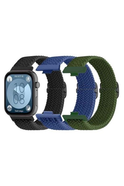 HablTech 3 Pcs Braided Nylon Strap Compatible with Huawei Watch Fit 5/Fit 5Pr...