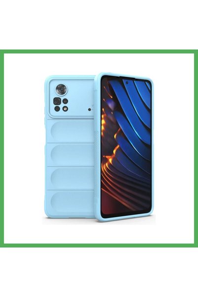 Nur store Çanta Poco X4 Pro 5G Compatible Case - Optimum Silicone - Sky Blue ...