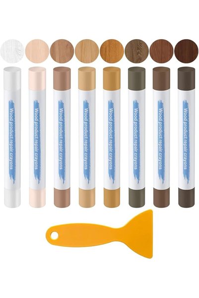 GENERAL Wood Furniture Repair Kit, 8 Colors with Scraper