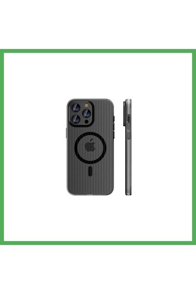 Nur store Çanta Joko iPhone 16 Pro Max Compatible Line MagSafe Case - Gray BE...