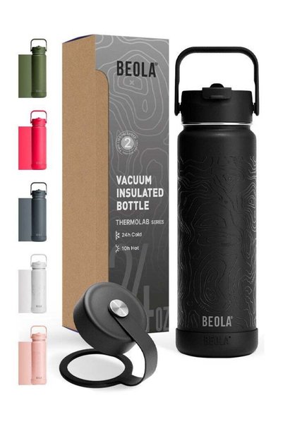 BEOLA 750ml Vacuum Insulated Water Bottle, Double Wall Thermolab series Stain...
