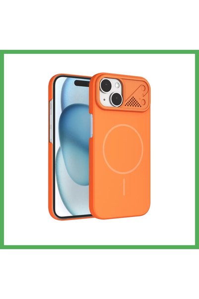 Nur store Çanta Joko iPhone 14 Compatible Export MagSafe Case - Orange BEZOSS