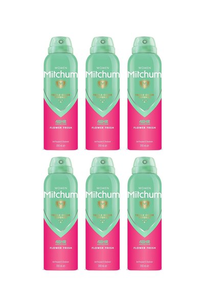 Mitchum 6x ОПАКОВКА Дезодорант спрей Flower Fresh
