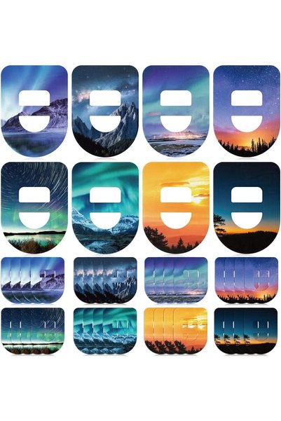 Geiserailie 32 Pack Overpatch Compatible with Omnipod 5, Nature Views