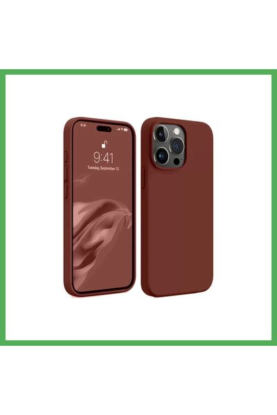 Nur store Çanta غطاء متوافق مع هاتف iPhone 15 Pro Max، مصنوع من السيليكون - ل...