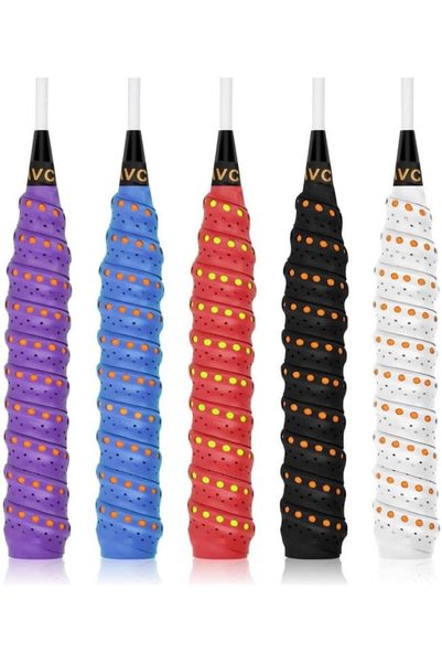 Bukela 5 Pcs Racquet Overgrip Tape, Non-Slip Sweat-Absorbent Tennis Badminton...