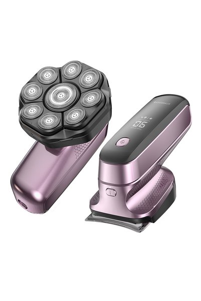 Generic ماكينة حلاقة للرأس للرجال الأصلع مع شاشة LED وشفرة قابلة للفصل مع أدا...