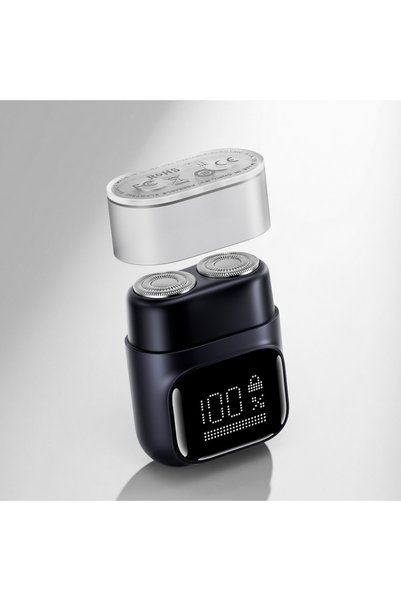 Generic Men's Electric LED Display Alloy Shaver Magnetic Double-Blade Rotatin...