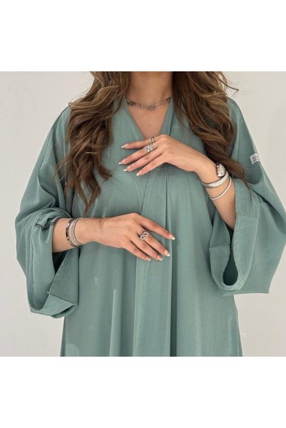 SKB عباية زوم تركواز