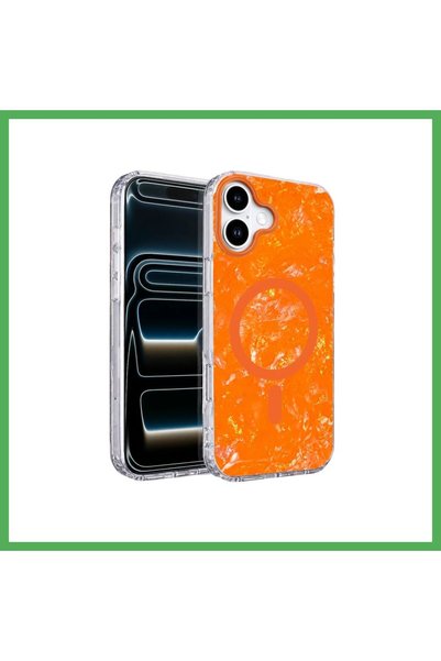 Nur store Çanta غطاء Onegif متوافق مع iPhone 17، تصميم Mila المموج بتقنية Mag...