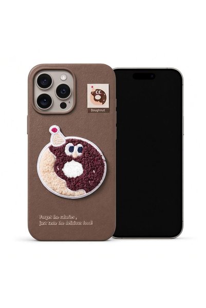 Microsonic Stitched Puppy Plush Doughnut Case Compatible with the Apple iPhon...