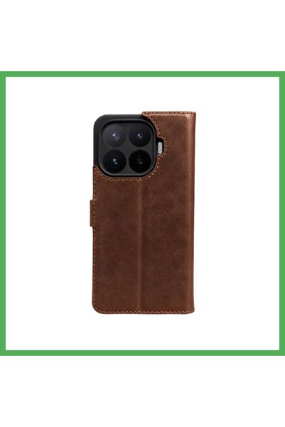 Nur store Çanta Mi 17T Pro Compatible Trend S Plus Flip Case - Taba BEZOSS