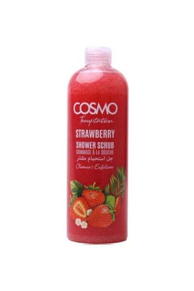 Cosmo مقشر الاستحمام برائحة الفراولة من تمبتيشن 1000 مل