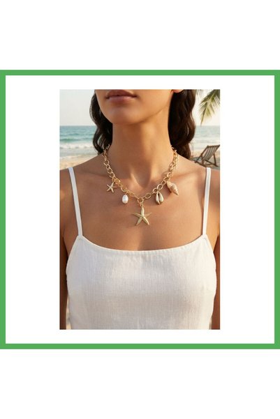 Nur store Çanta Maris Starfish Charm Necklace BEZOSS
