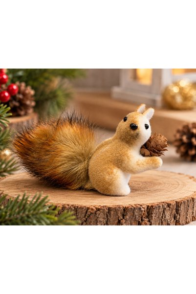 Adana Pasta Malzemeleri Ert-gft-504 decorative sitting squirrel figurine 16.5...