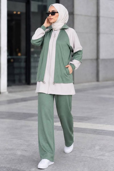 Neva Style طقم مكون من قطعتين من أويشو، باللون الأخضر "تشاغلا"، بتصميم مميز ي...