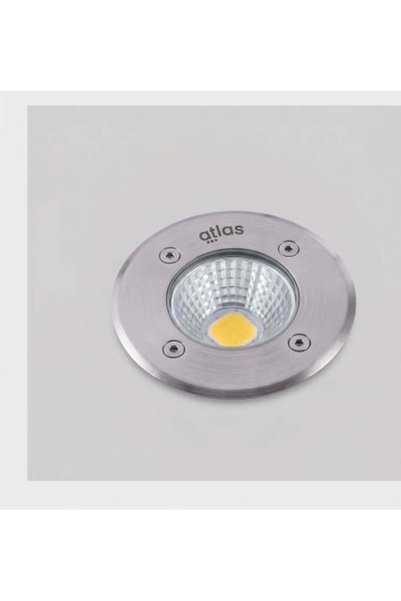 Atlas Outdoor Recessed Light 5W COB – Yellow 3000K – IP65 – Φ75mm