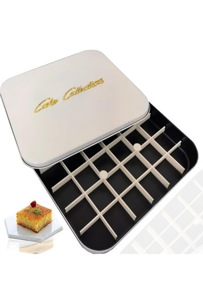 Generic Basbousa Cutting Tray 31x31x4cm White CY-17270