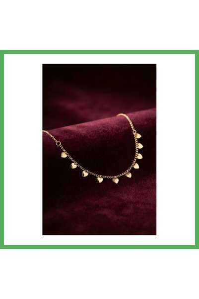 Nur store Çanta قلادة نسائية بتصميم ذهبي من الذهب الخالص، ماركة BEZOSS.