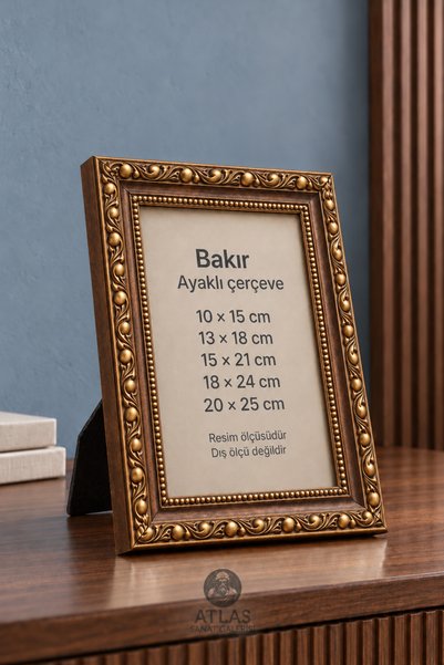 Atlas Sanat Galerisi Πραγματικό γυάλινο πλαίσιο με σχέδιο, με πόδια, για επιτ...