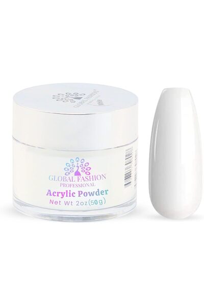 GLOBAL FASHION Professional Acrylic Powder - Clear Finish, Strong Adhesion, B...