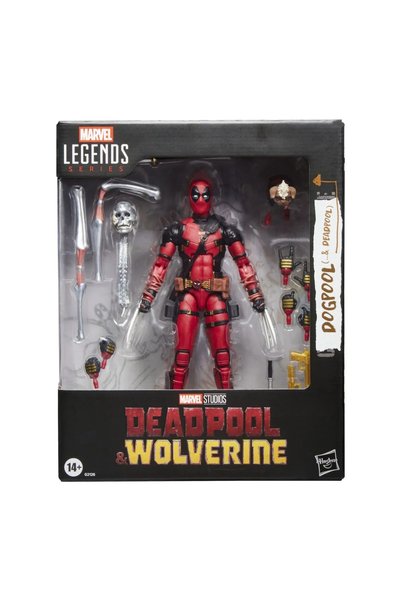 Marvel Set Deadpool și Wolverine din Seria Legendelor, figurină Deadpool cu a...