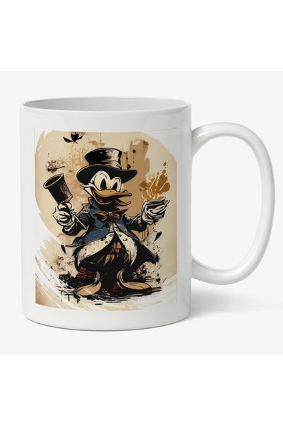 INOVATIX Cana alba personalizata,Donald Duck,Personaj Fictiv Desene Animate,D...