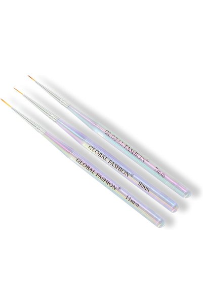 GLOBAL FASHION Professional Acrylic Nail Fine Liner Brush Set for Nail Art, C...
