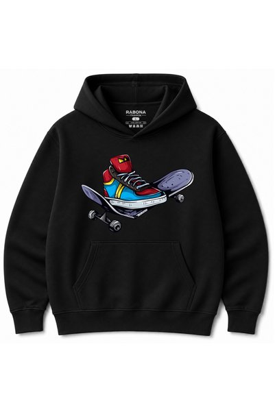 Rabona Fashion Graffiti Skate Culture – Artă stradală urbană, hanorac cu glug...