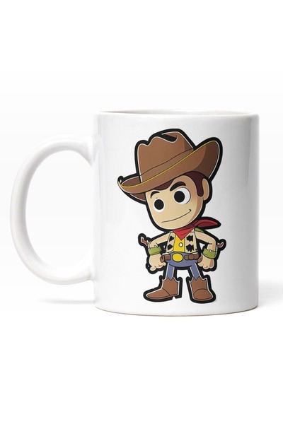 INOVATIX Cana alba personalizata,Seriful Woody Personaj Fictiv Desene Animate...