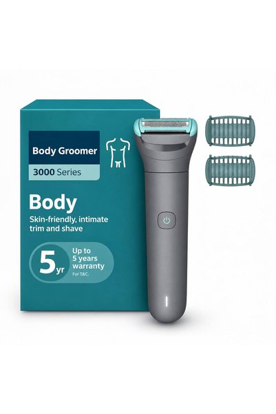 Philip Lim Professional Electric Body Hair Trimmer 3000 Series – Skin-Safe In...
