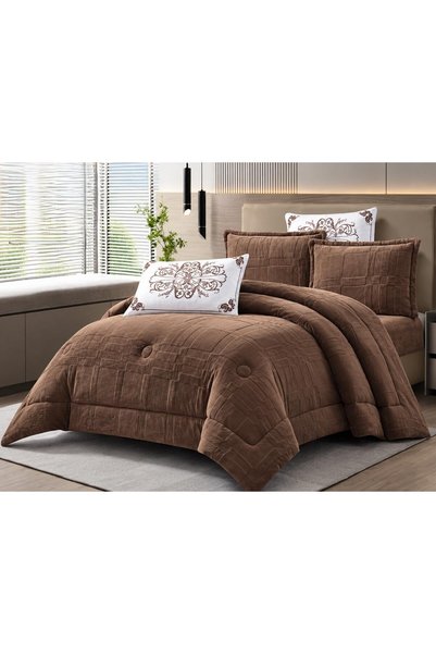 NAJMA Winter Duvet Cover Set Modern Design Elegant Patterns 6 Pieces 230X250