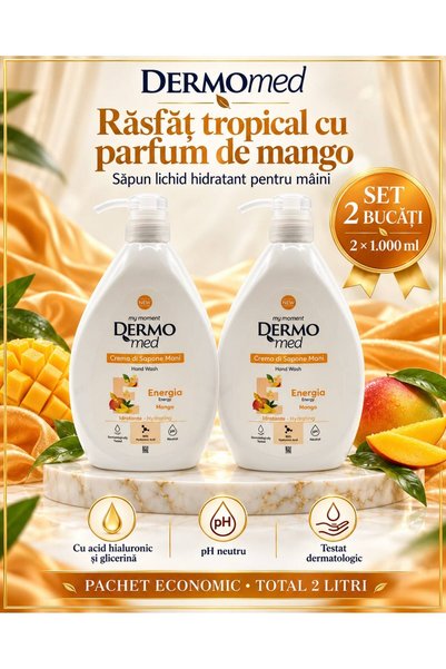 Dermomed Energia Mango – Ενυδατικό υγρό σαπούνι χεριών με υαλουρονικό οξύ και...
