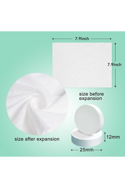 ALMEKAQUZ 80 Pcs Mini Compressed Towel Tablets, Disposable Compressed Face To...