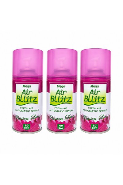 ABS Комплект пълнители за освежител за въздух, AIR BLLITZ 3x205ml, PASSION LOVE