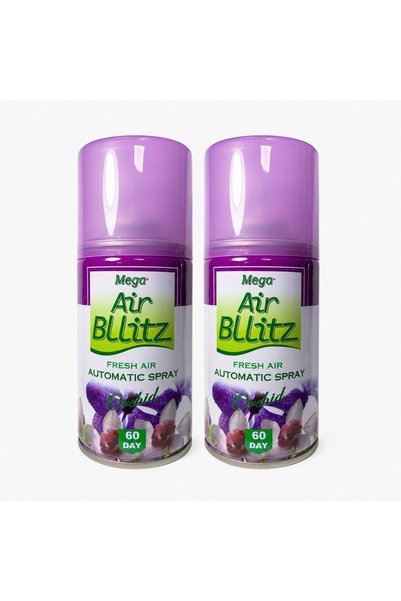 ABS Комплект пълнители за освежител за стая, AIR BLLITZ 2x205ml, ОРХИДЕЯ