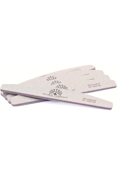 GLOBAL FASHION Professional Washable Nail File Set for Natural & Acrylic Nail...