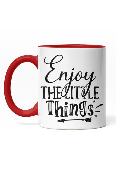 INOVATIX Personalized white mug,Enjoy The Little Things,Enjoy The Little Thin...