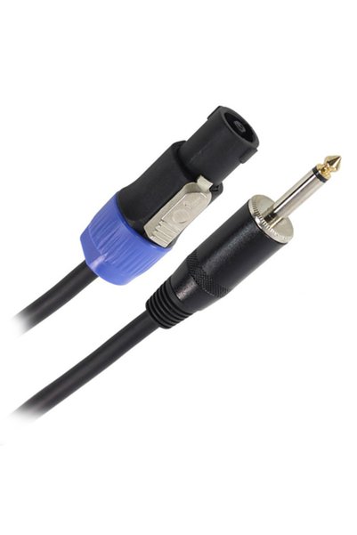 PLUGGER Cablu pentru boxe, Speakon tată la jack mono 6,3 mm tată, 6 m, 2x1,5 mm²
