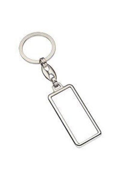 STAR FILM Sublimation Silver Chrome Keychain-Double Sided