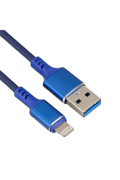 Lunatic 22025 USB To Lightning Örgülü Siyah Telefon Şarj Kablosu