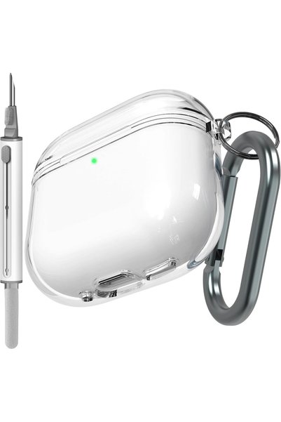 Arabest غطاء شفاف لسماعات AirPods الجيل الرابع (2024)، مصنوع من مادة TPU المق...
