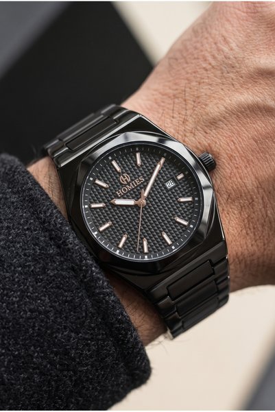 Homies ALL-BLACK STEEL BRACELET MEN'S WATCH