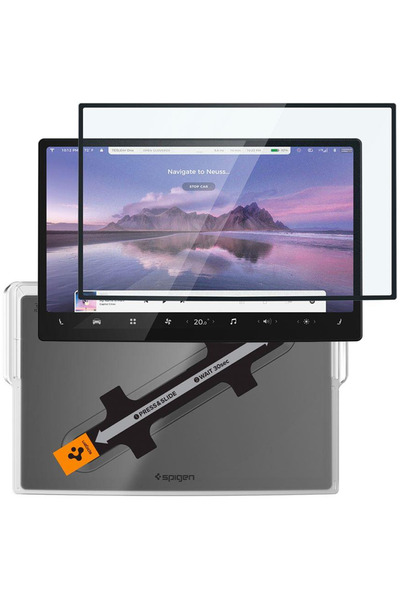 Spigen Sticlă securizată Glas.tr, potrivită pentru Tesla X 2022 S 2021, calit...