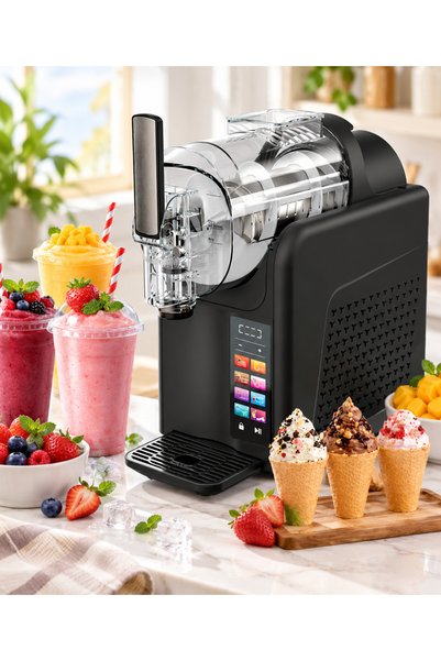 Primo Plus جهاز DX4508-2، يصنع الآيس كريم والمشروبات المثلجة، سعة 2 لتر، قوة ...