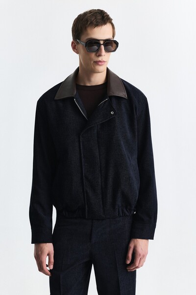 Antioch Relaxed Fit Jacket with Contrast Collar