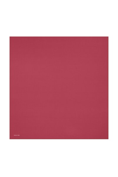 Bursa İpek Forest Rose Solid Color Twill Silk Scarf