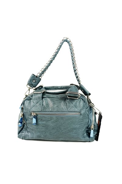 GDT Ayakkabı Blue Guja Women's Shoulder Bag with 4 Pockets, Long and Short St...