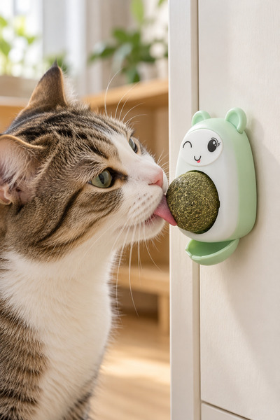 MİNUZ Kedi Nanesi Yalama Topu Dönen Kedi Oyuncağı