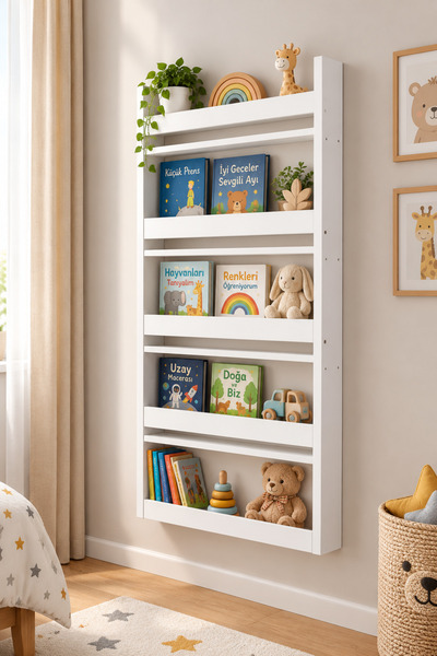 Genel Markalar Montessori çocuk odası kitaplık